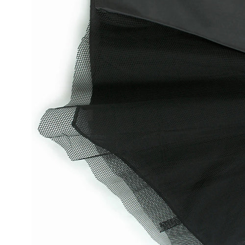 Load image into Gallery viewer, High Elastic Waist Gray Irregular Mesh Spliced A-line Half-body Skirt Women Fashion Tide New Spring Autumn 2025 1DJ1418
