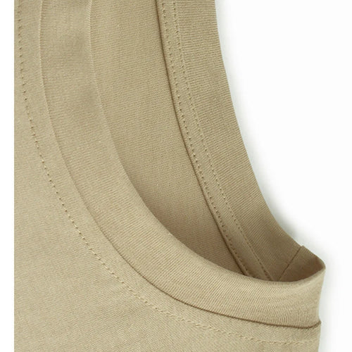 Load image into Gallery viewer, Women Khaki Ruffles Spliced Big Size Midi Dress New Round Neck Short Sleeve Fashion Tide Spring Summer 2025 1DJ1197
