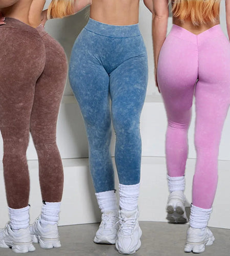 Wash V back Scrunch yoga pant