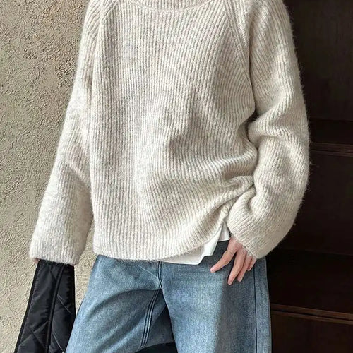 Load image into Gallery viewer, Black Casual Big Size Knitting Sweater Turtleneck Long Sleeve Women Pullovers New Fashion Tide Spring Autumn 2025 1DH8308
