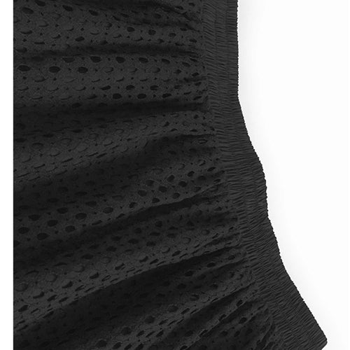 Load image into Gallery viewer, High Elastic Waist Black Grid Hollow Out Long Wide Leg Pants New Trousers Women Fashion Tide Spring Autumn 2025 1DJ1196
