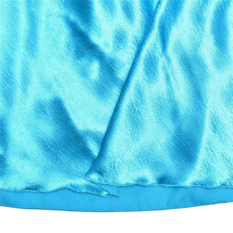 Patchwork Sleeveless Sexy Mini Dress For Women Robe Satin Strapless Backless Lace-up High Waist A-line Club Dress