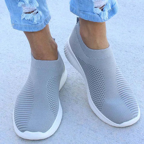 Load image into Gallery viewer, Women&#39;s Sneaker Slip On Women Sneakers Breather White Shoes Women Casual Sneaker Sports Shoes Comfortable Vulcanize Shoes Female
