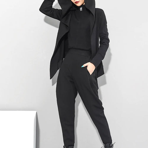 Load image into Gallery viewer, High Elastic Waist Black Brief Long Harem Trousers New Loose Fit Pants Women Fashion Tide Spring Autumn 2025 1DC419
