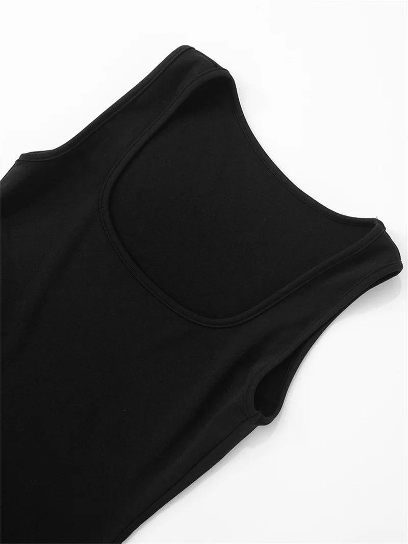 Patchwork Fur Hem Sexy Mini Dress Women Robe Fashion Black Summer New Sleeveless Backless Slim High Waist Sheath Dress