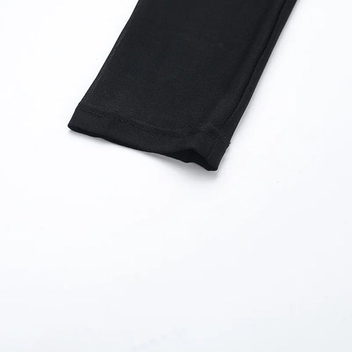 Load image into Gallery viewer, Turtleneck Sheer Long Sleeve Sexy Mini Dress For Women Black See Through High Waist A-line Club Party Dress Elegant
