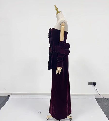 Solid Spliced Appliques Slimming Dresses For Women Slash Neck Sleeveless High Waist Temperament Dress Female New