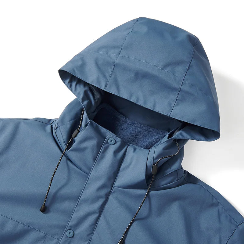 Windbreaker Two-pieces Sets Women 3 in 1 Outdoor Men Thick Warm Waterproof Hooded Parka Coat Winter Jacket Hiking Snow Jackets