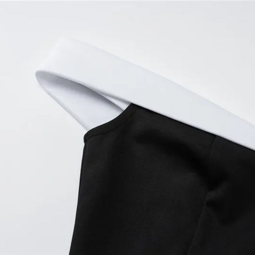 Load image into Gallery viewer, Off-shoulder Strapless Sexy Mini Dress Women Fashion Patchwork Sleeveless Backless High Waist A-line Club Party Dress
