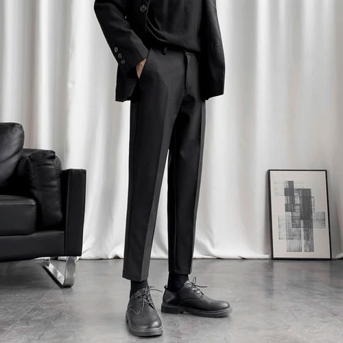 Load image into Gallery viewer, Business Casual New Men&#39;s Suit Pants Drape Pencil Bottom Straight Leg Male Trousers Korean Style Autumn Simple 2024 9C6809
