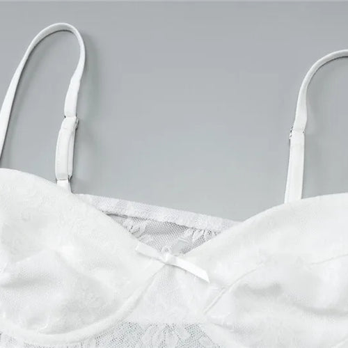 Load image into Gallery viewer, Lace Sexy Two Piece Sets Women Spaghetti Strap Sleeveless Crop Tops And Long Skirt Matching Sets Elegant Club Sets
