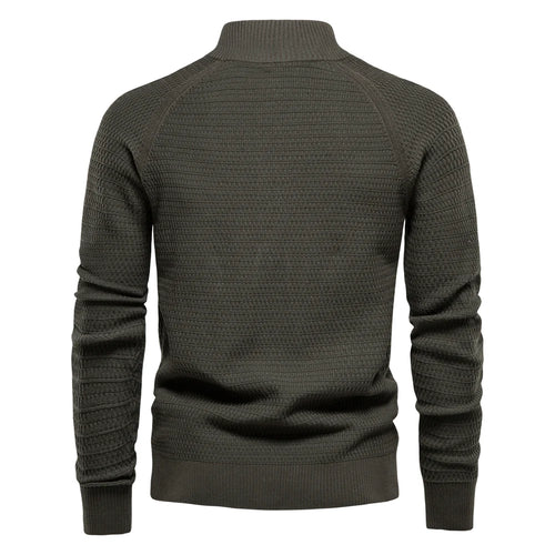 Load image into Gallery viewer, Knitted Mens Cardigan Cotton High Quality Button Mock Neck Sweater for Men New Winter Fashion Designer Cardigans Men
