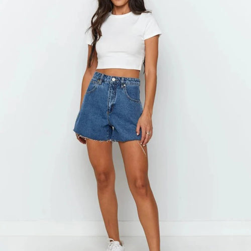 Load image into Gallery viewer, O Neck Knit White Crop Top Women Summer Casual T Shirt Basic Sexy Streetwear Ribber Black Short Sleeve Tops
