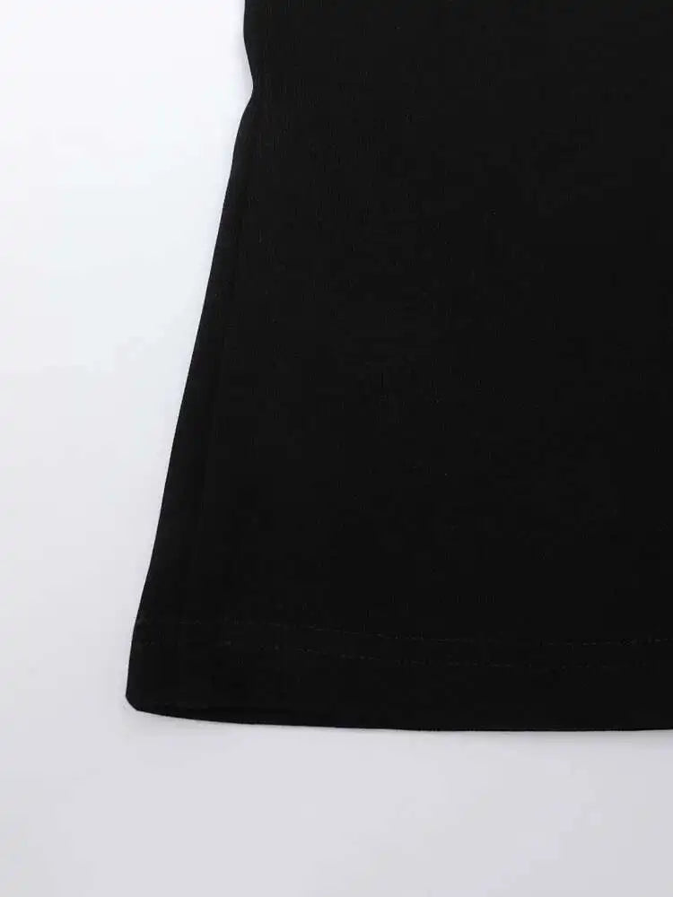 Women Black Hollow Out Slim Elegant Plain T-shirt New Turtleneck Long Sleeve Fashion Tide Spring Autumn 2025 CPDB103