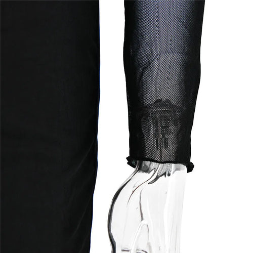 Load image into Gallery viewer, Elegant Sheer Long Sleeve Sexy Maxi Dress For Women Fashion Mesh Strapless Backless Club Party Sexy Long Dress New
