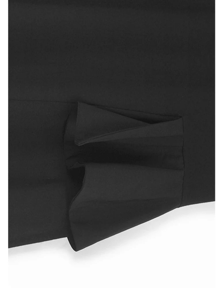 Women Khaki Ruffles Spliced Big Size Midi Dress New Round Neck Short Sleeve Fashion Tide Spring Summer 2025 1DJ1197