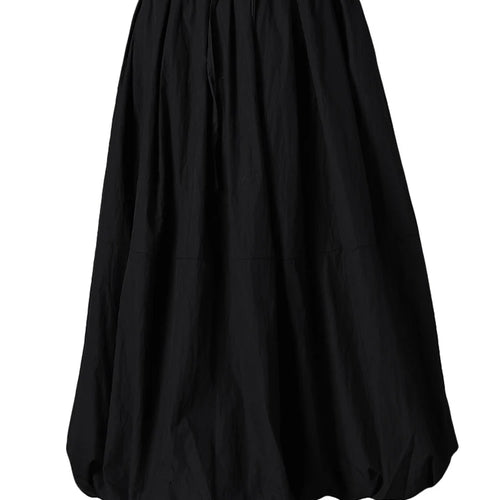 Load image into Gallery viewer, High Elastic Waist White Spliced Brief Casual A-line Half-body Skirt Women Fashion Tide New Spring Autumn 2025 CPG2827
