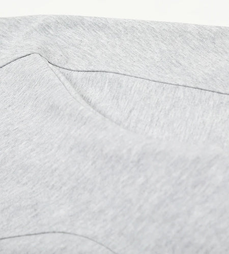 Men's T-shirts New Summer Embroidered Letter Splicing Casual Stylish Long Sleeve T-shirt Round Collar Trendy Top 9W1763