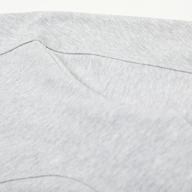 Men's T-shirts New Summer Embroidered Letter Splicing Casual Stylish Long Sleeve T-shirt Round Collar Trendy Top 9W1763