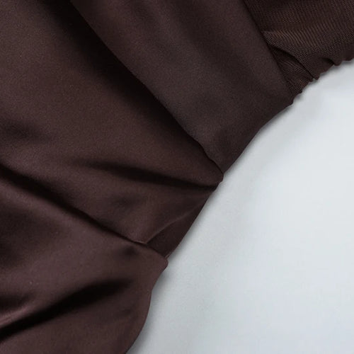 Load image into Gallery viewer, Mesh Patchwork Backless Sexy Maxi Dress For Women Gown Fashion Halter Sleeveless Strapless Bodycon Club Long Dress
