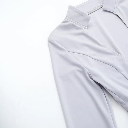 Load image into Gallery viewer, Gray Long Sleeve Sexy Mini Dress Women Solid V Neck High Waist A-line Club Party Pleated Sexy Dress Elegant Clubwear
