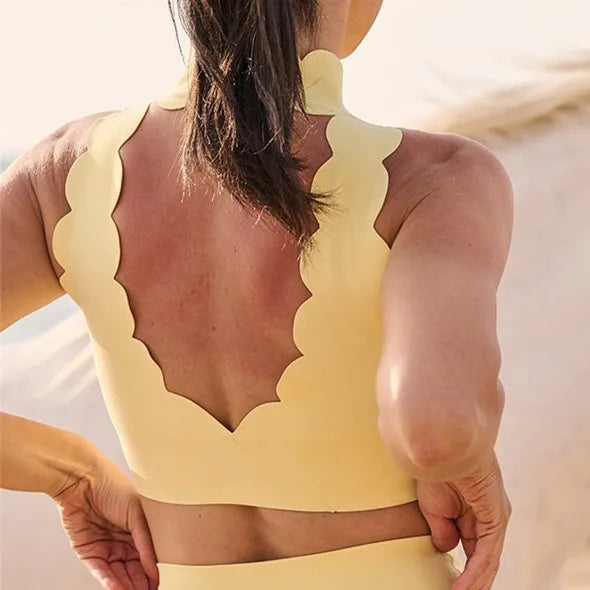 Pad Gym Push Up Yoga Bra Women Sports Crop Tops Hollow Out Backless Nude High Impact Workout Top Outdoor Running Fitness Bra