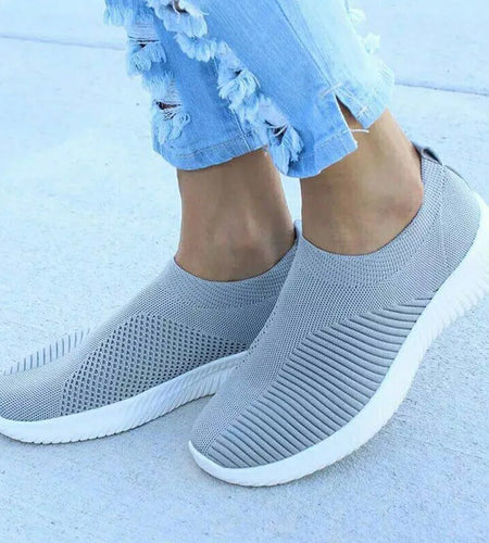 Women's Sneaker Slip On Women Sneakers Breather White Shoes Women Casual Sneaker Sports Shoes Comfortable Vulcanize Shoes Female