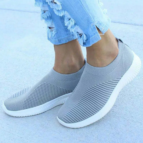 Load image into Gallery viewer, Women&#39;s Sneaker Slip On Women Sneakers Breather White Shoes Women Casual Sneaker Sports Shoes Comfortable Vulcanize Shoes Female
