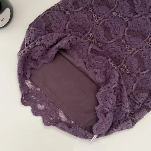 Load image into Gallery viewer, Vintage Chinese Style 2024 Women Fashion Purple Lace Sexy Sleeveless Button Dress Summer Elegant Off Shoulder Slim Short Dresses
