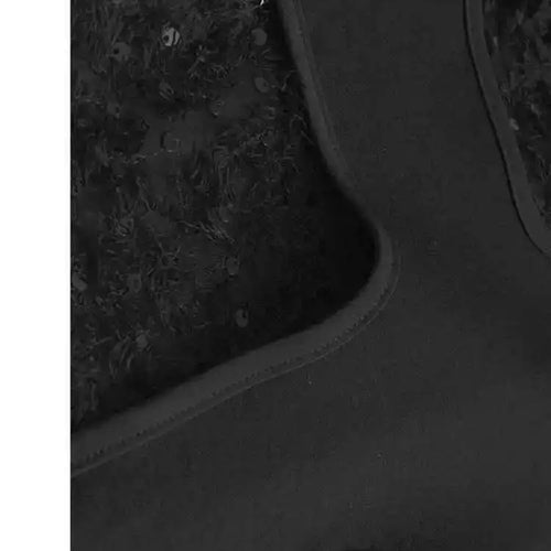 Load image into Gallery viewer, Women Black Sequins Spliced Big Size Midi Vest Dress New V-Neck Sleeveless Fashion Tide Spring Autumn 2025 1DH9971
