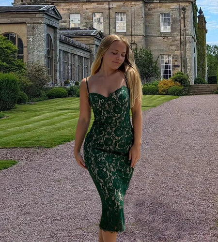 Summer Midi Green Dress Elegant Spaghetti Strap Wedding Guest Party Dresses Sexy Birthday Dresses for Women 2024