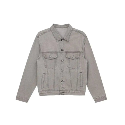 Load image into Gallery viewer, Men Denim Set Spring New Trend Casual Loose Lapel Single Breasted Jacket Wide Leg Pants Male Two-piece Suit 9C5444
