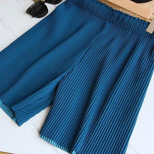 Load image into Gallery viewer, Women Shorts Harajuku Summer wide-leg Pants Leisure Loose Korean Style Solid Color woman&#39;s Shorts
