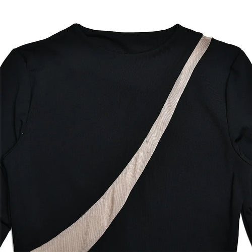 Load image into Gallery viewer, Turtleneck Long Sleeve Bodycon Maxi Dress For Women Autumn New Patchwork Hollow Out Club Party Sexy Long Dress Vestidos
