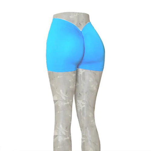 Load image into Gallery viewer, 24Colors Nylon Back V Butt Yoga Pants Women High Waist Fitness Workout Gym Running Scrunch Leggings Shorts Active Wear
