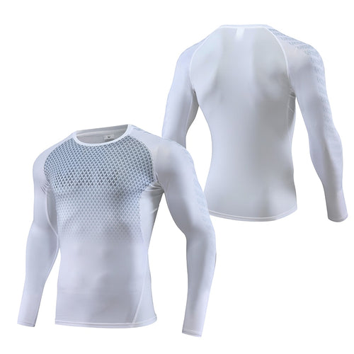 Load image into Gallery viewer, Mens Sport Compression Shirt Gym Tight Sweatshirt Running Top for Fitness T-shirt Bodybuilding Clothes Jogging Rashguard Dry Fit
