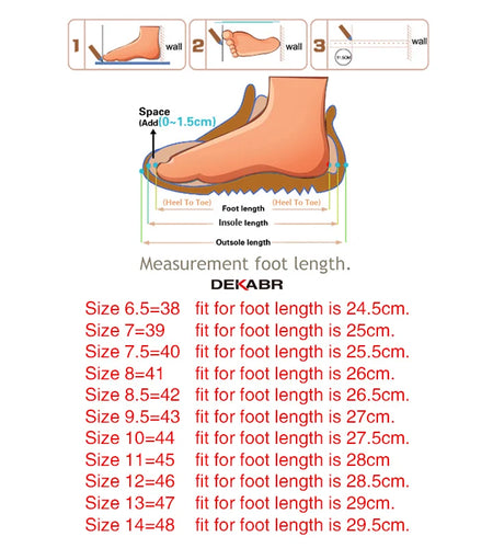 Classic Mens Sandals Summer Genuine Leather Male Beach Sandals Soft Comfortable Outdoor Beach Slippers Slip-ON Sandals
