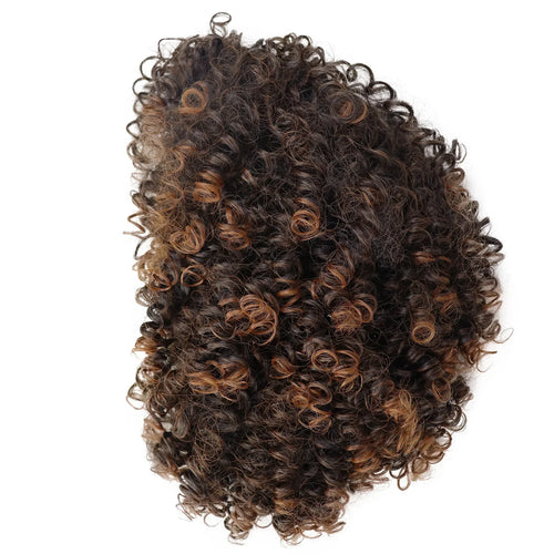 Load image into Gallery viewer, Synthetic Fiber Afro Curly Wigs for Women Fluffy Hairstyles Big Curls Natural Wigs African American Wig with Bangs Lady
