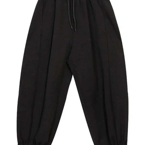 Load image into Gallery viewer, High Elastic Waist Black Drawstring Long Wide Leg Casual Pants New Trousers Women Fashion Tide Spring Autumn 2025 1DH7794
