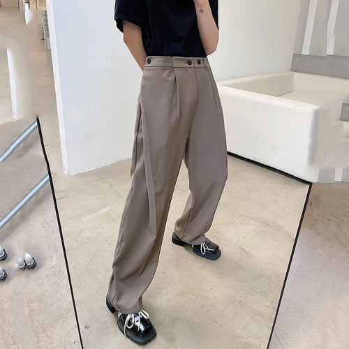 Load image into Gallery viewer, Men&#39;s Casual Suit Pants Korean Style Simple Versatile Straight Leg Fashion Summer Trousers Stylish Clothing 9C5751
