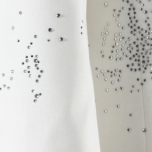 Load image into Gallery viewer, Women Black Rhinestones Shining Big Size Elegant Blazer New Lapel Long Sleeve Jacket Fashion Spring Autumn 2025 7AB3822
