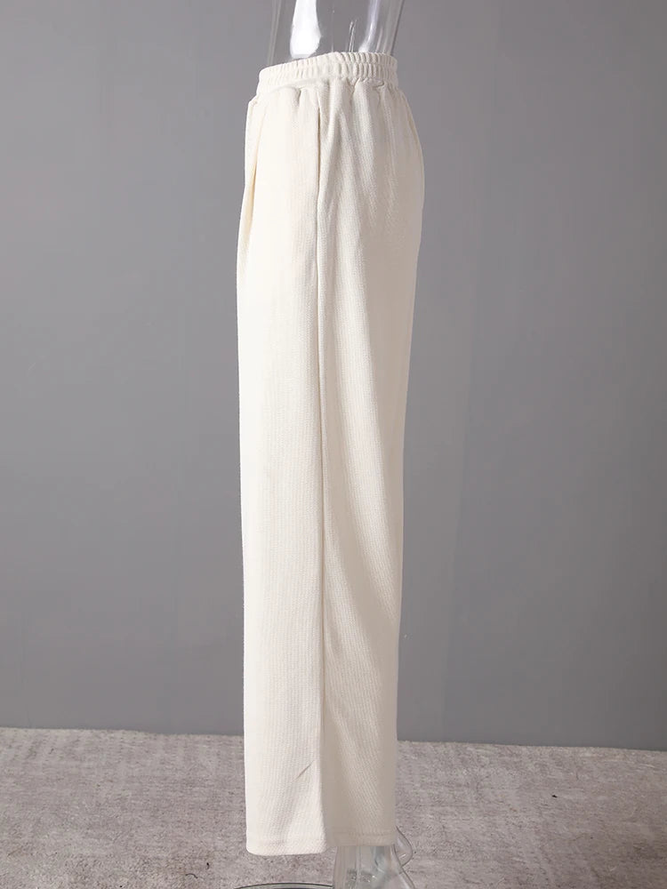 Beige Irregular Tank Top Brief Wide Leg Pants Two Piece Suit New Sleeveless Women Fashion Tide Spring Summer 2025 CPG3157