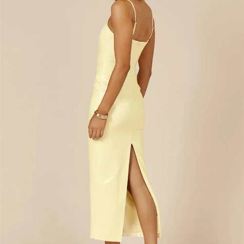 Load image into Gallery viewer, Sequins Spaghetti Strap Gradient Sexy Maxi Dress For Women Fashion Sleeveless Backless Split Sparkle Club Party Dress
