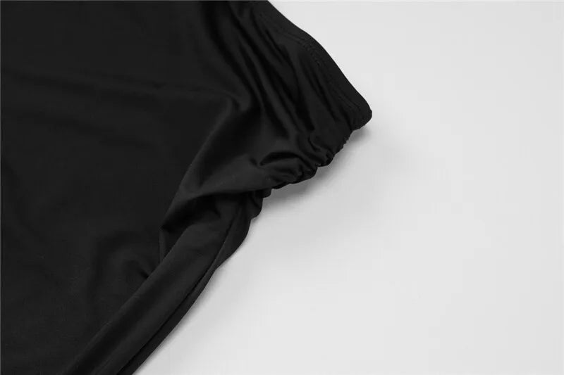 Black Sexy Dress Sets Women Spaghetti Strap Bodysuit And Maxi Skirt Matching Sets Backless Slim Fit Long Skirt Set