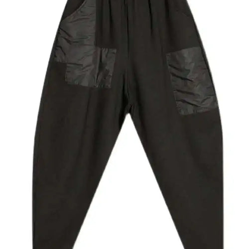 Load image into Gallery viewer, High Elastic Waist Black Pockets Long Harem Pants New Loose Fit Trousers Women Fashion Tide Spring Autumn 2025 1DF4636
