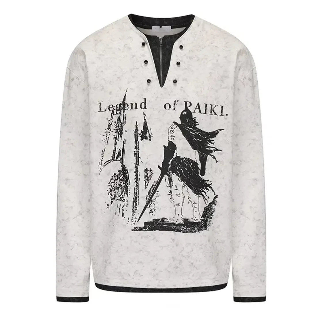 Streetwear BF Woman T Shirts Fake Two Tops Long Sleeve V-neck Casual Tees 2025 Ropa Mujer Casual Chic Print Harajuku Y2k Tshirt