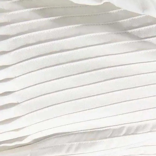 Load image into Gallery viewer, Women White Pleated Elegant Big Size Midi Shirt Dress New V-Neck Long Flare Sleeve Fashion Tide Spring Autumn 2025 1W3260
