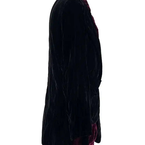 Load image into Gallery viewer, Women Black Color-block Velvet Big Size Elegant Blazer New Lapel Long Sleeve Jacket Fashion Spring Autumn 2025 CPG2126
