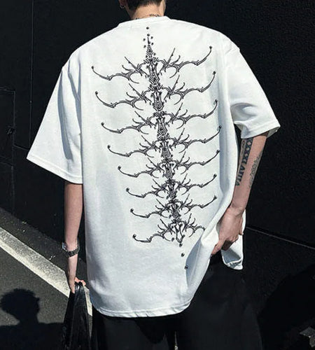 Men's Short Sleeve T-shirts Embroidery Metal Nail Bead Rivet Decoration Male T-shirt Pullover Menwear Summer 2025 9W1665