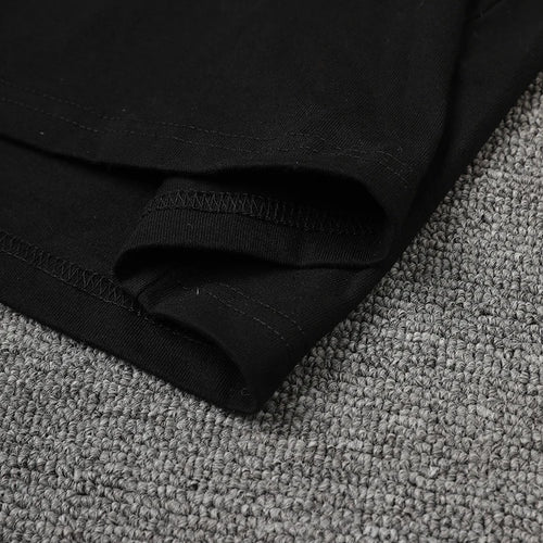 Load image into Gallery viewer, Women Black Mesh Color-block Big Size Knee-Length Dress New Round Neck Short Sleeve Fashion Spring Summer 2025 CPG3040
